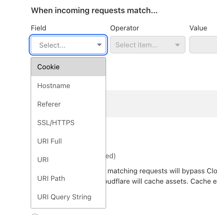 Select fields in the Expression Builder.